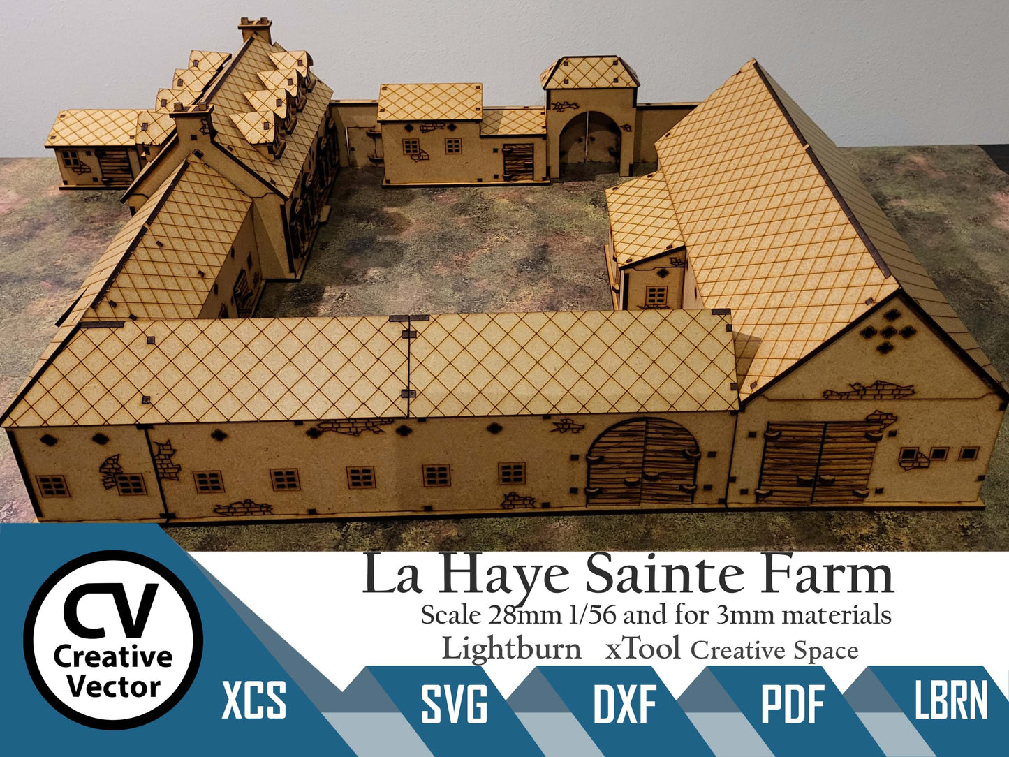 La Haye Sainte Farm Battle of Waterloo in scale 28mm