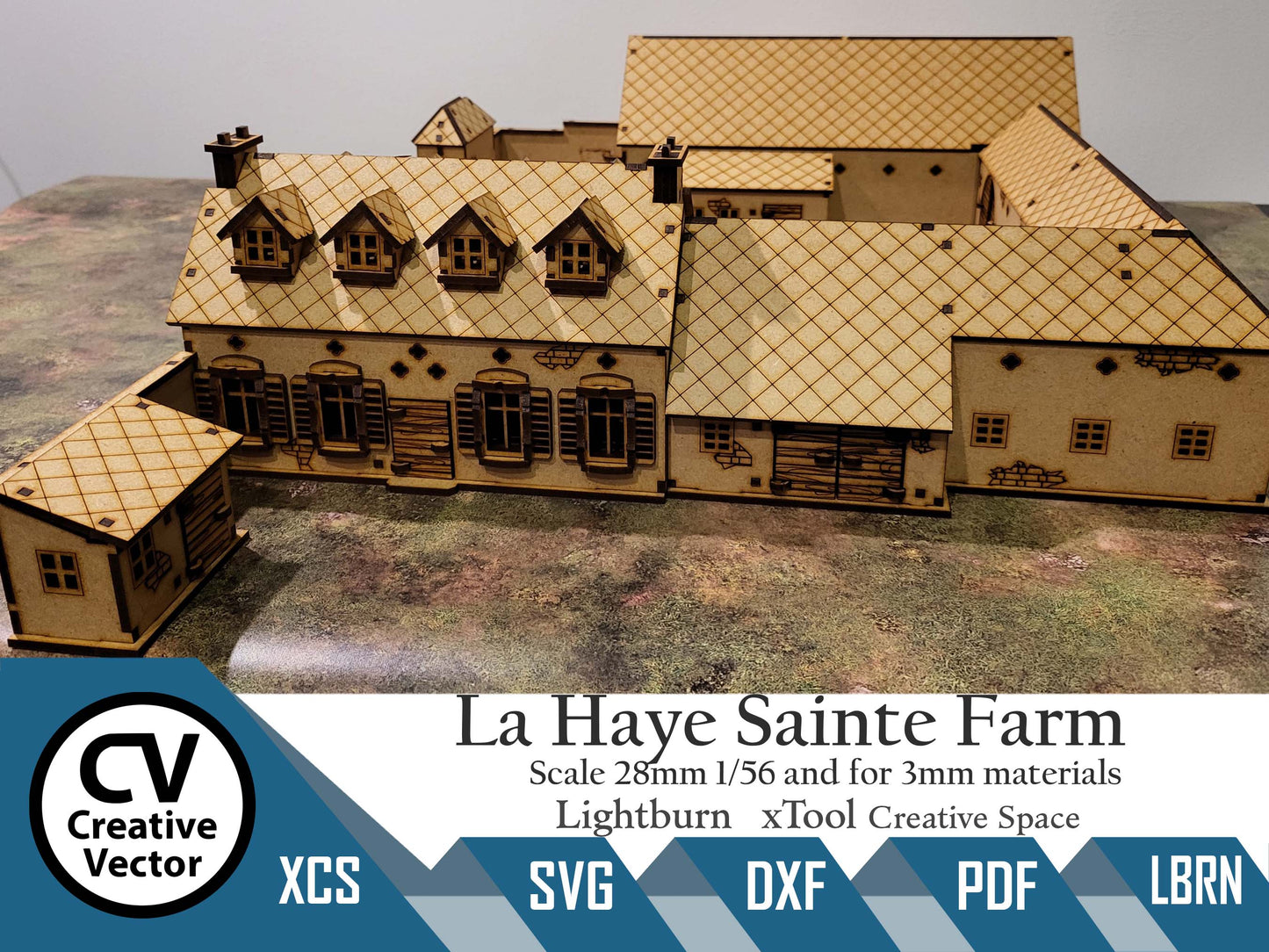 La Haye Sainte Farm Battle of Waterloo in scale 28mm