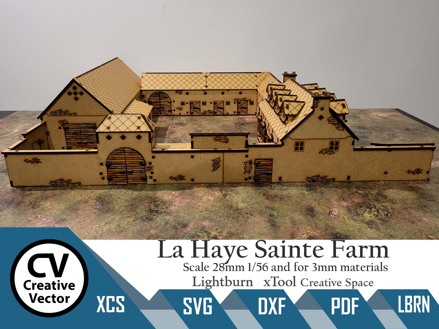 La Haye Sainte Farm Battle of Waterloo in scale 28mm