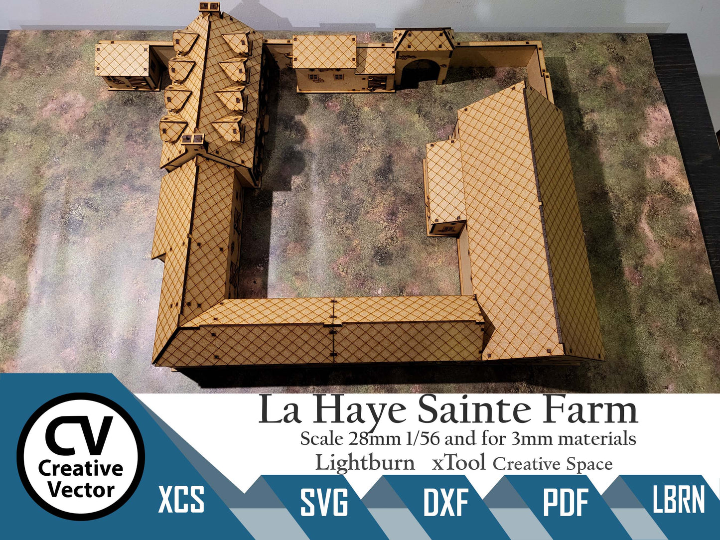 La Haye Sainte Farm Battle of Waterloo in scale 28mm