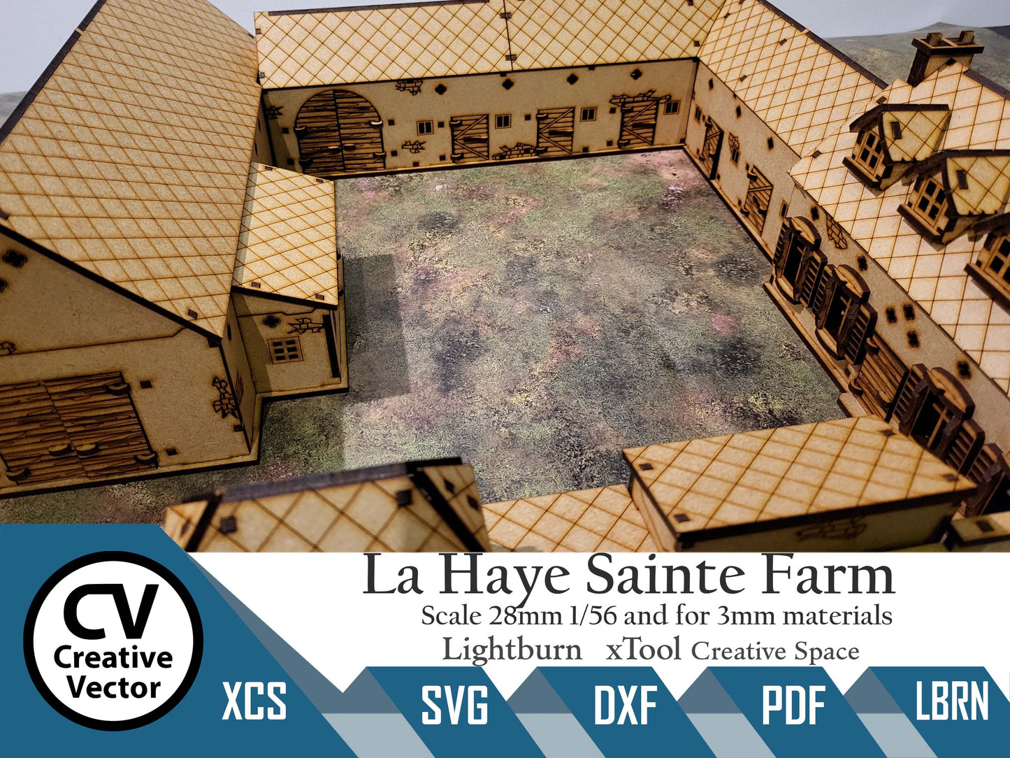 La Haye Sainte Farm Battle of Waterloo in scale 28mm