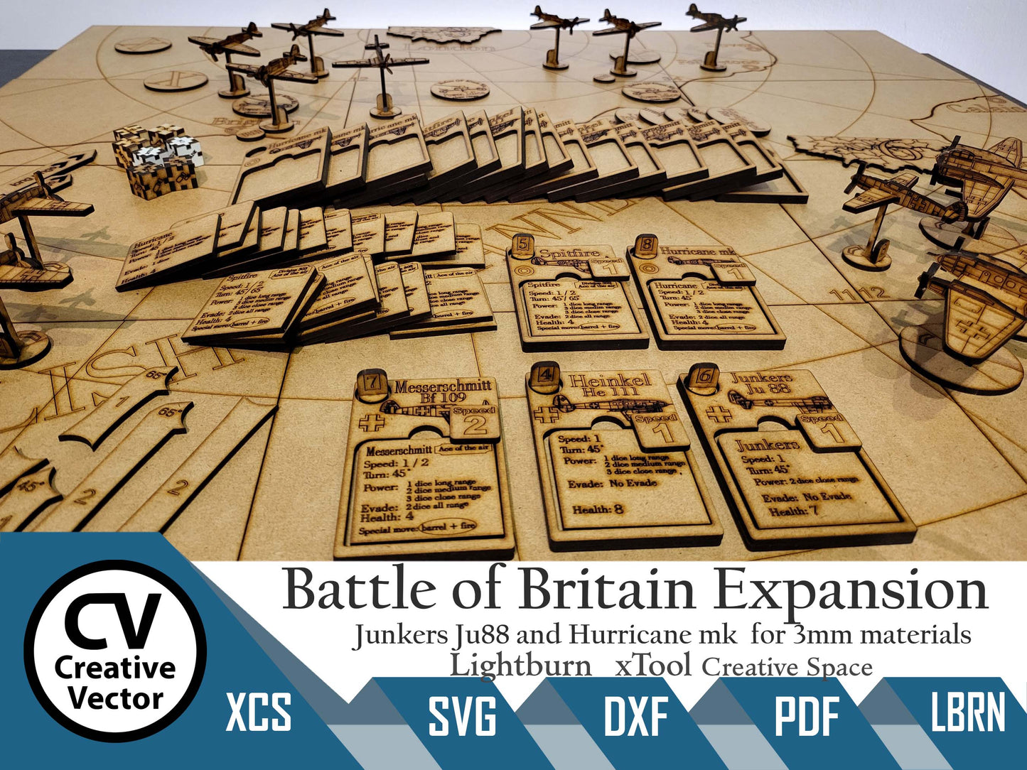 Project for laser cut -Expansion for WARGAME BATTLE of BRITAIN