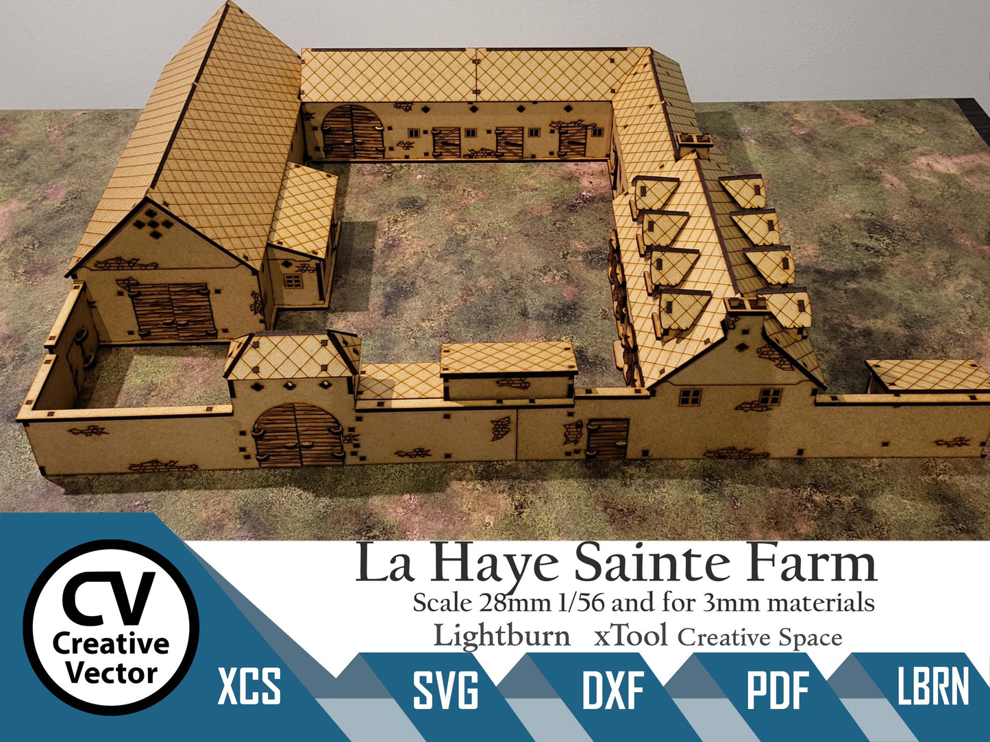 La Haye Sainte Farm Battle of Waterloo in scale 28mm