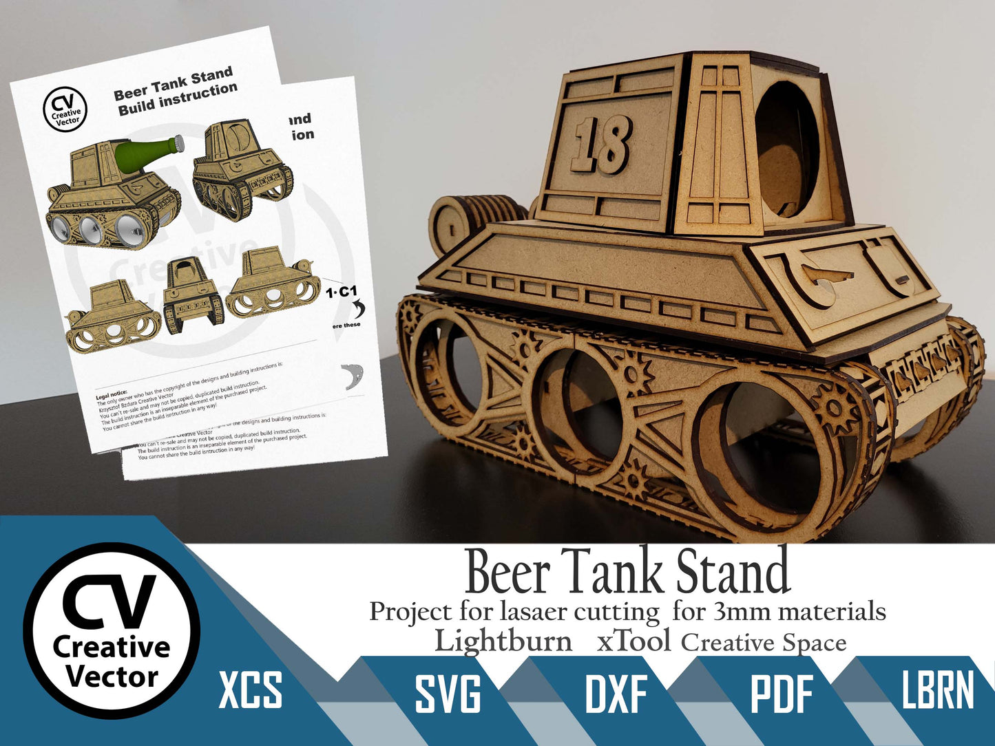 Beer Tank Stand for laser cutting