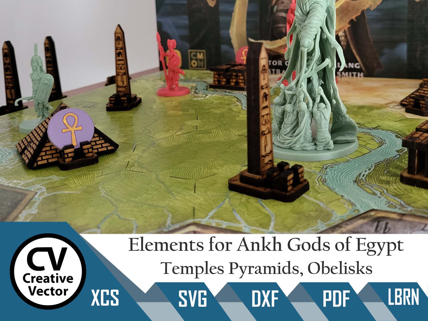 3D Elements for ANKH God of Egypt Pyramids Temples Obelisks