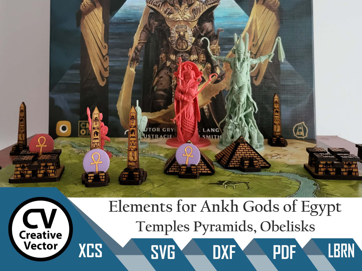 3D Elements for ANKH God of Egypt Pyramids Temples Obelisks