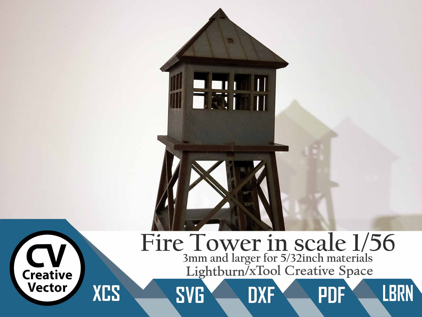 Fire Tower in scale 1/56