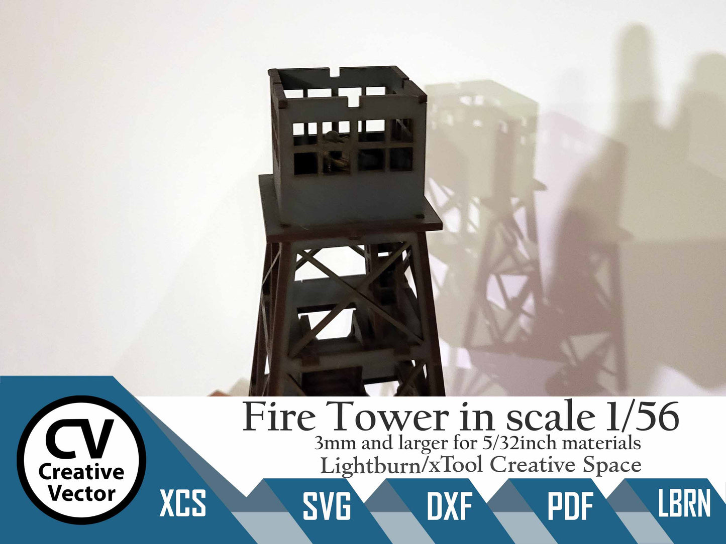 Fire Tower in scale 1/56