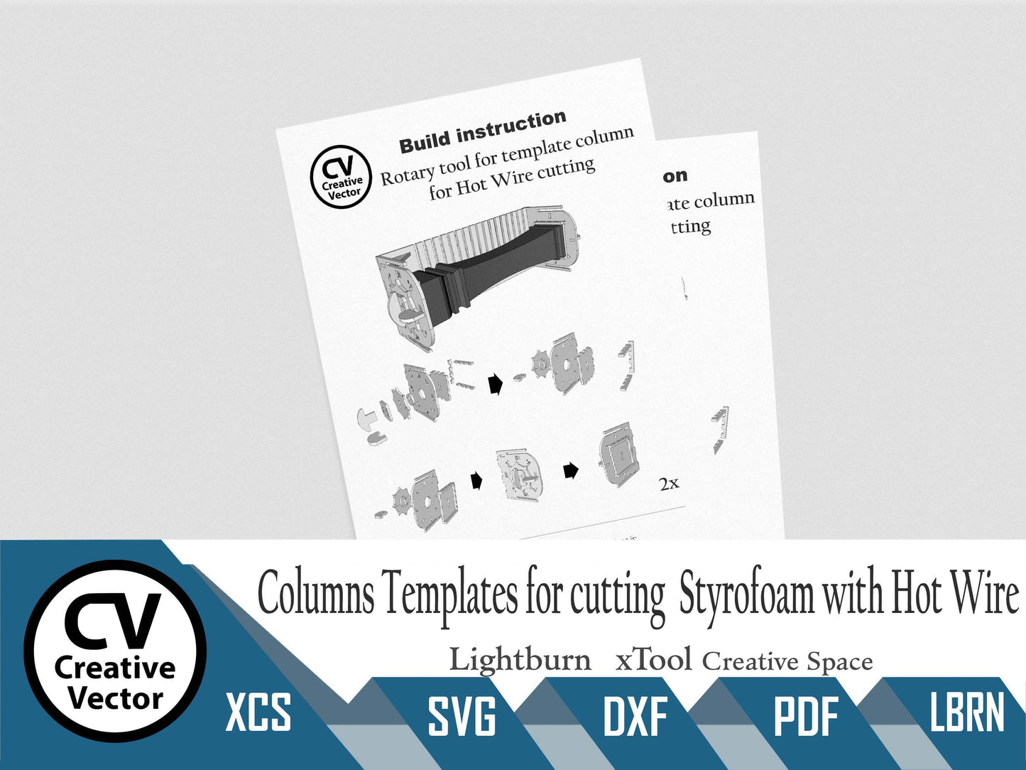 Rotary system for styrofoam cutting with hot wire Proxxon THERMOCUT 230