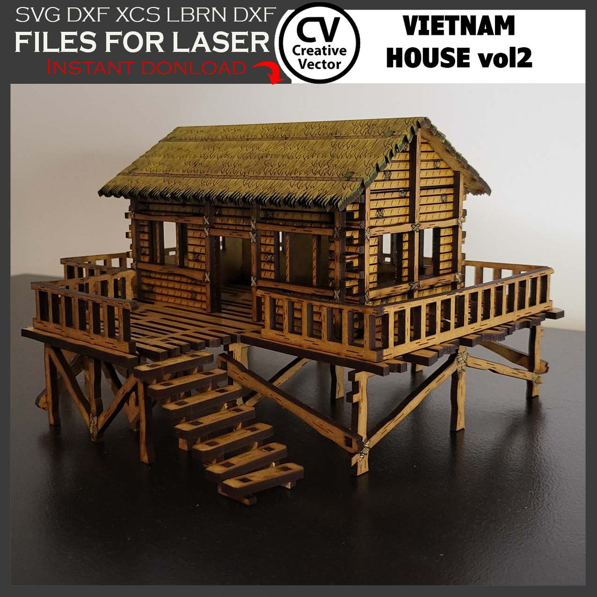 Vietnam House vol1 in scale 28 mm