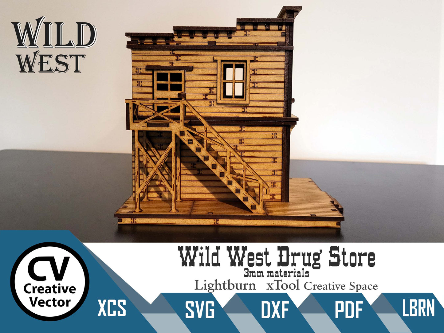 Wild West Drug Store in scale 28mm (1:56) for Wargamers