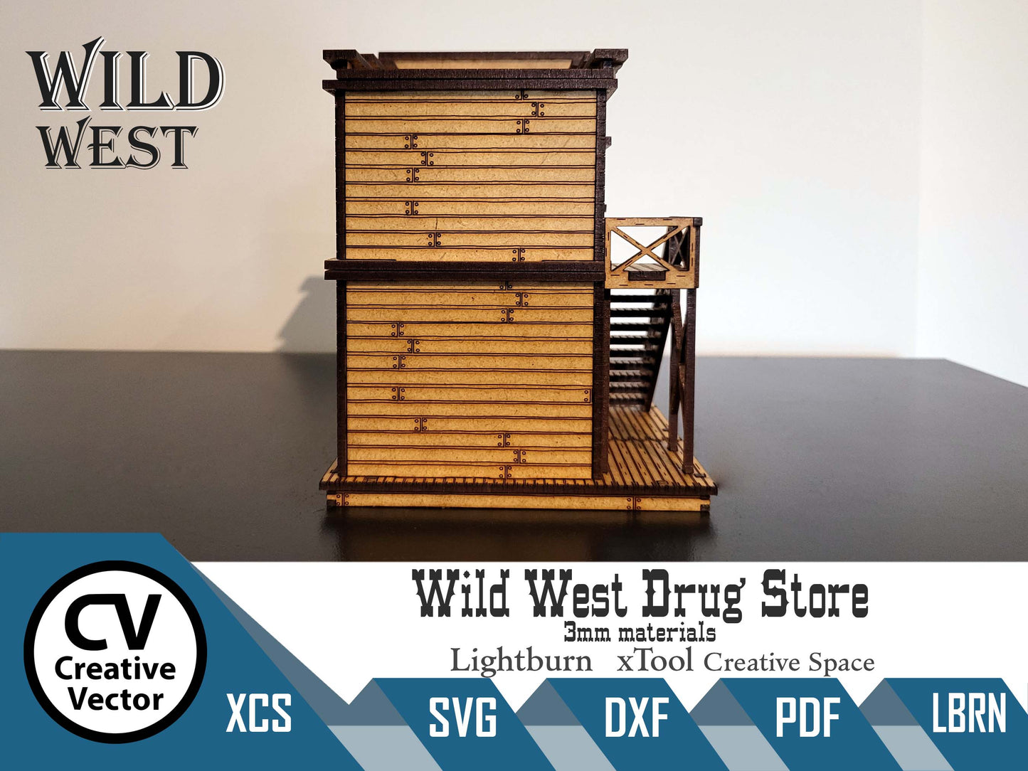 Wild West Drug Store in scale 28mm (1:56) for Wargamers
