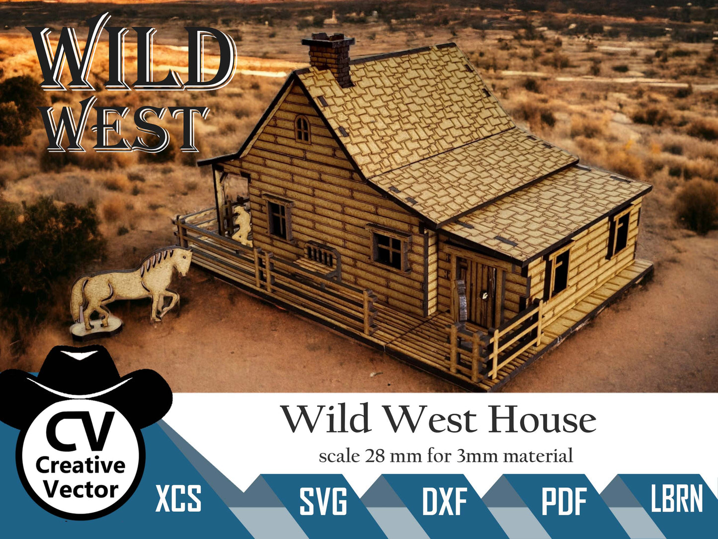 Wild West House v měřítku 28 mm pro hráče Wargamers
