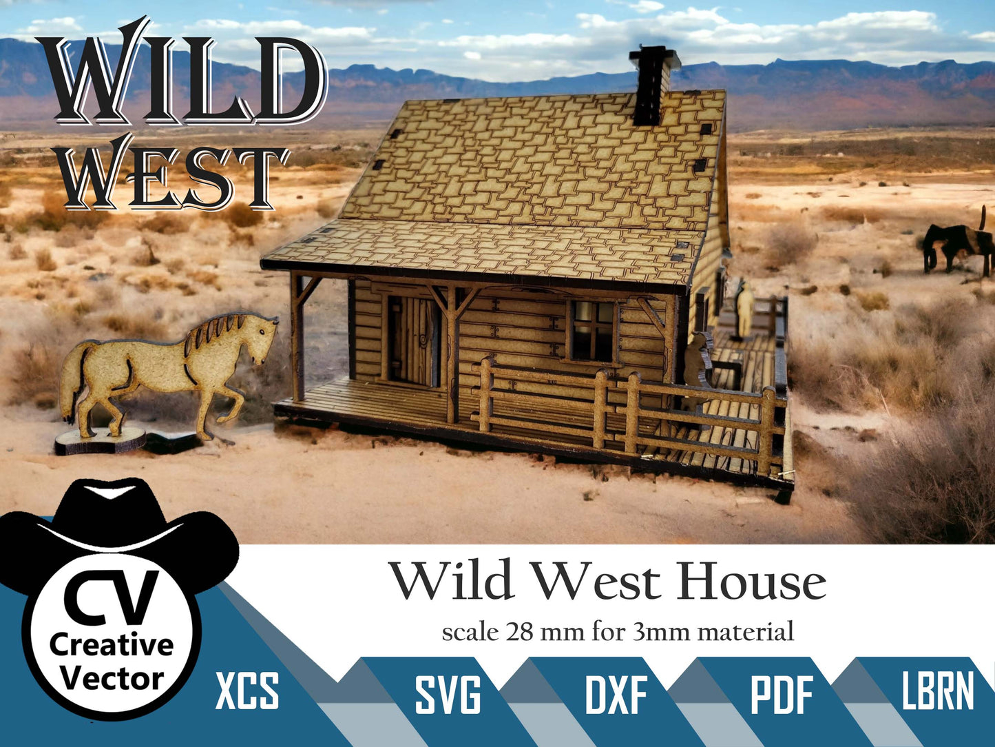 Wild West House v měřítku 28 mm pro hráče Wargamers