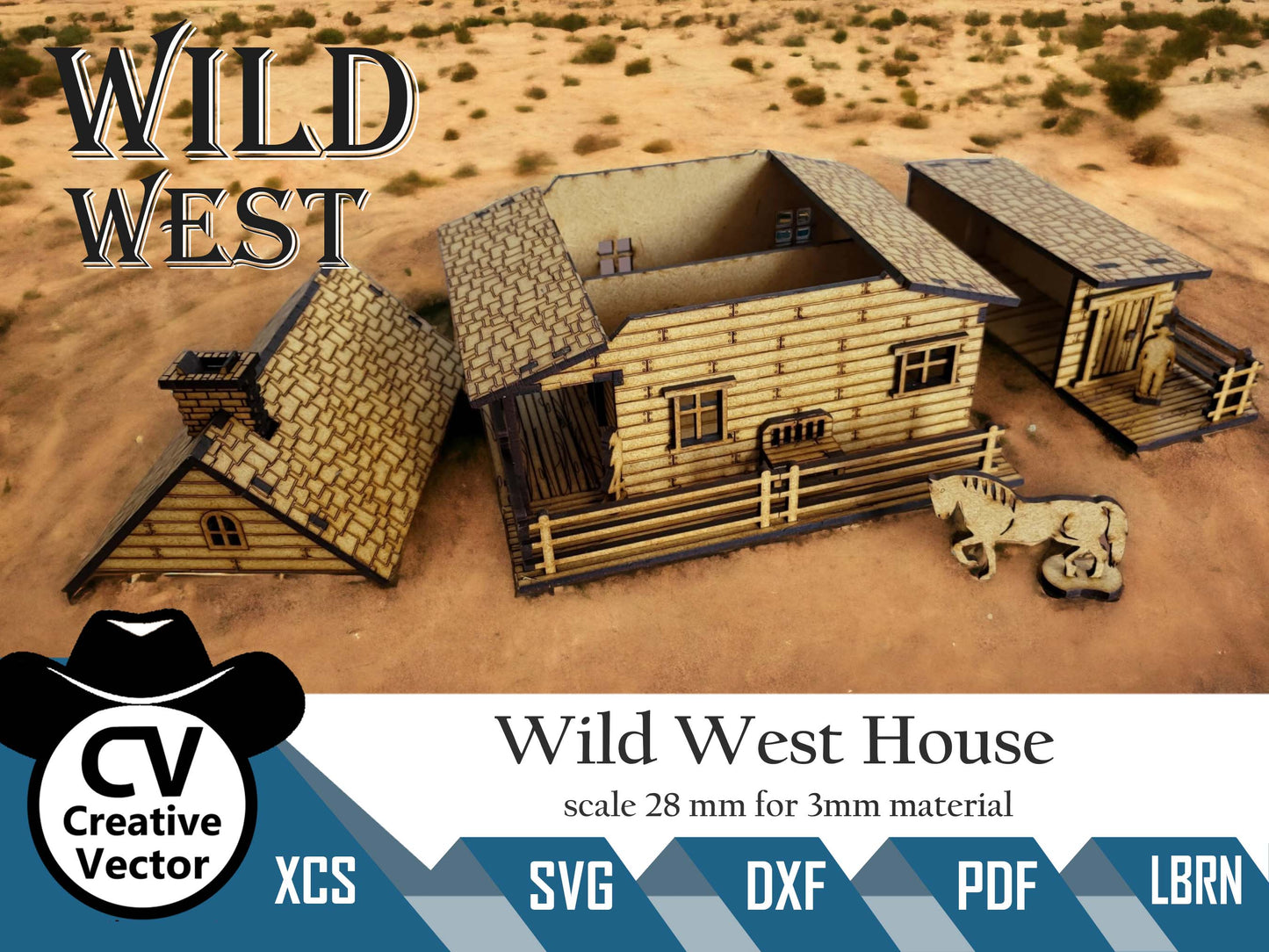 Wild West House v měřítku 28 mm pro hráče Wargamers