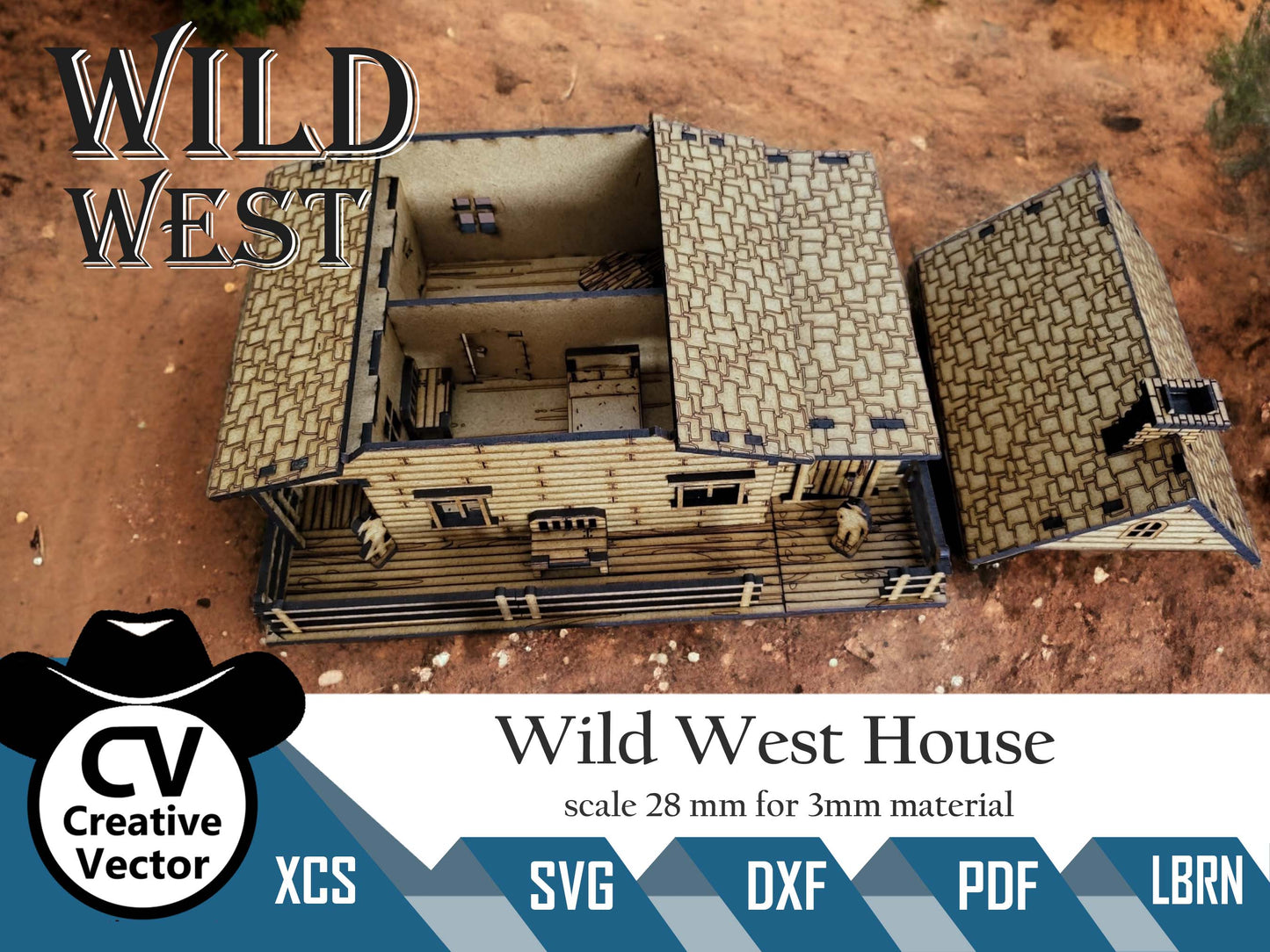 Wild West House v měřítku 28 mm pro hráče Wargamers