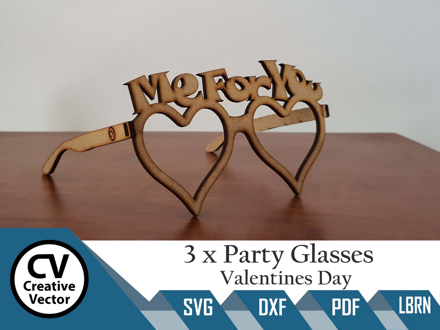 3 x Projects Valentines Day zábavné brýle