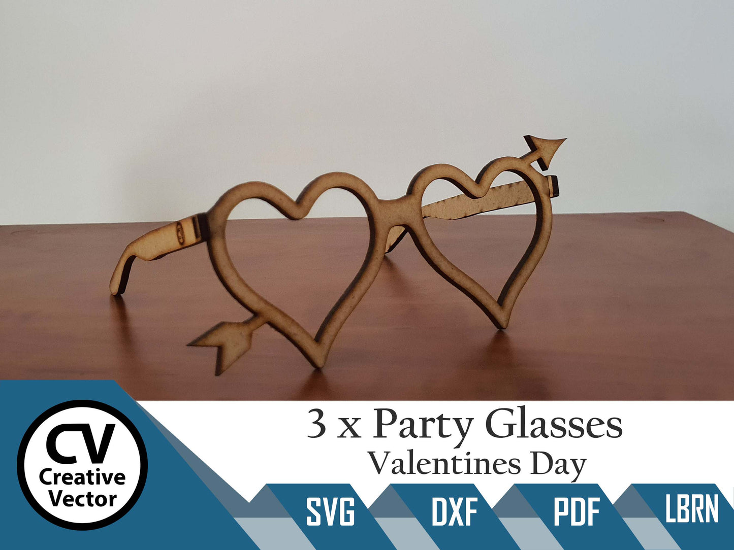 3 x Projects Valentines Day zábavné brýle