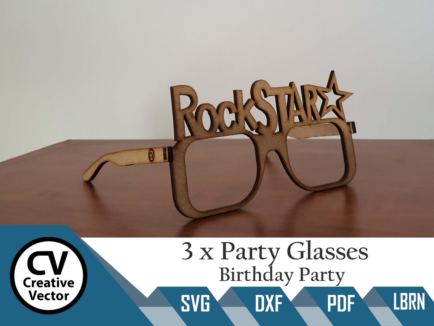 3 x Projects Birthday Party Fun Glasses