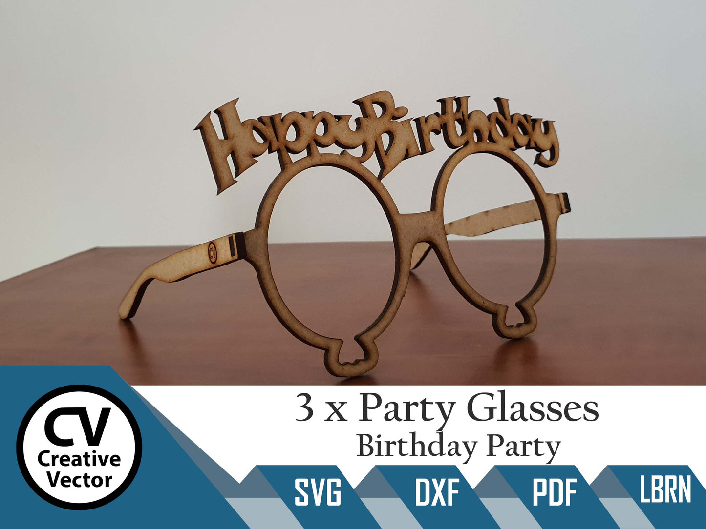 3 x Projects Birthday Party Fun Glasses