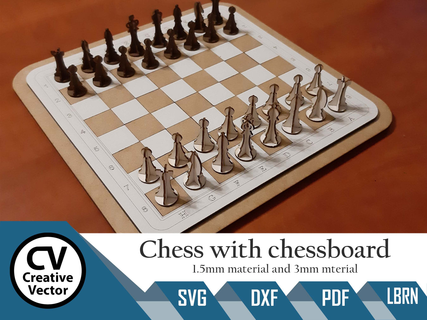 Chess with chessboard vol.3 (3 different size)