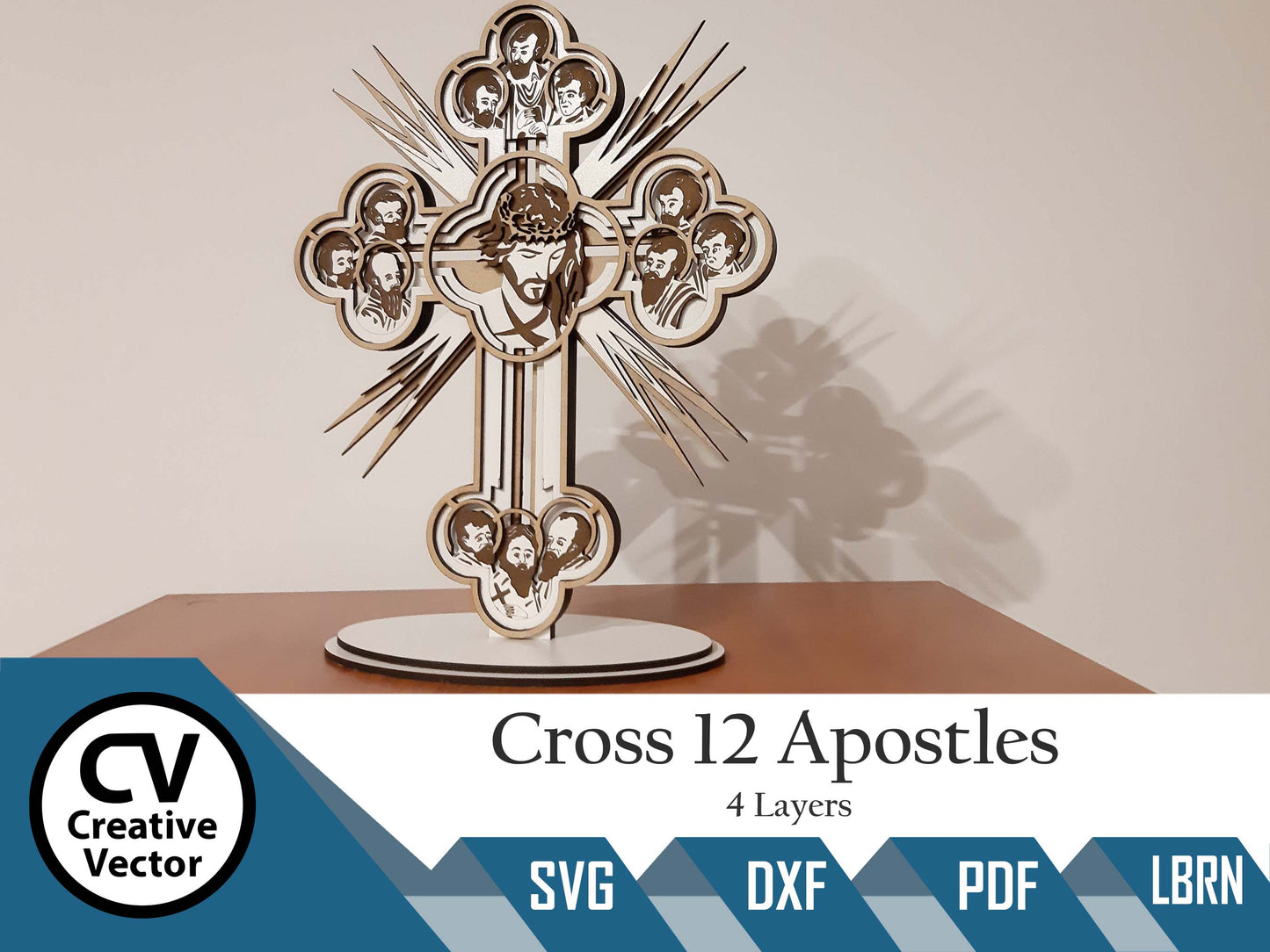 Cross 12 Apostles 4 Layers