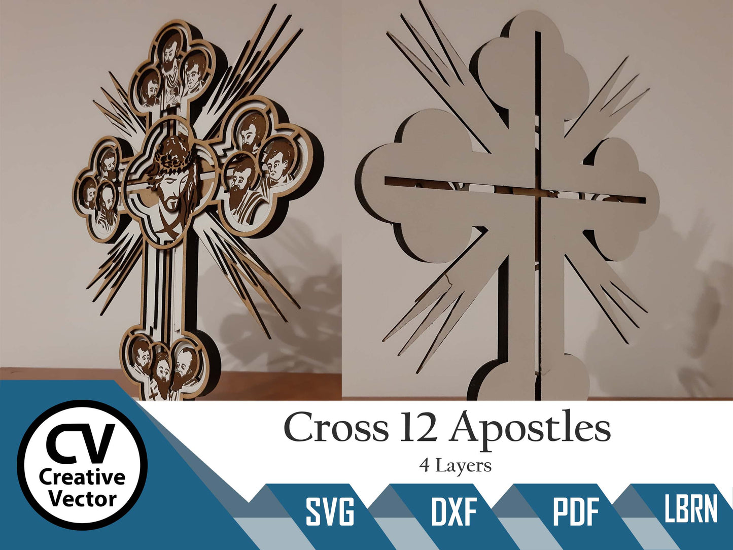 Cross 12 Apostles 4 Layers