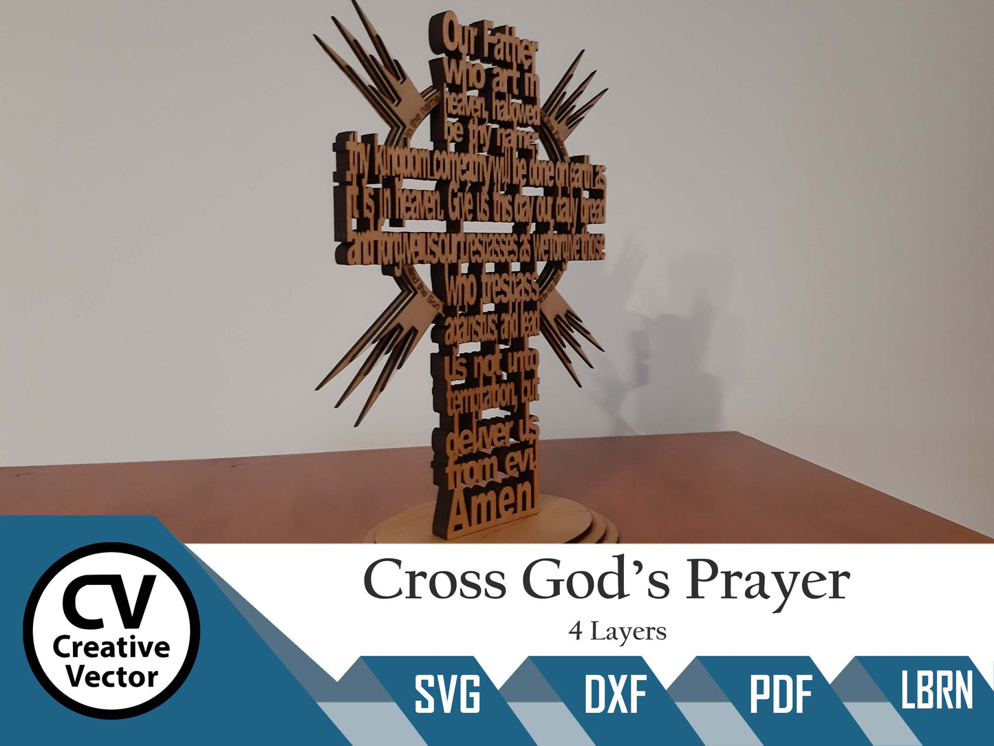 Cross God's Prayer 4 Layers