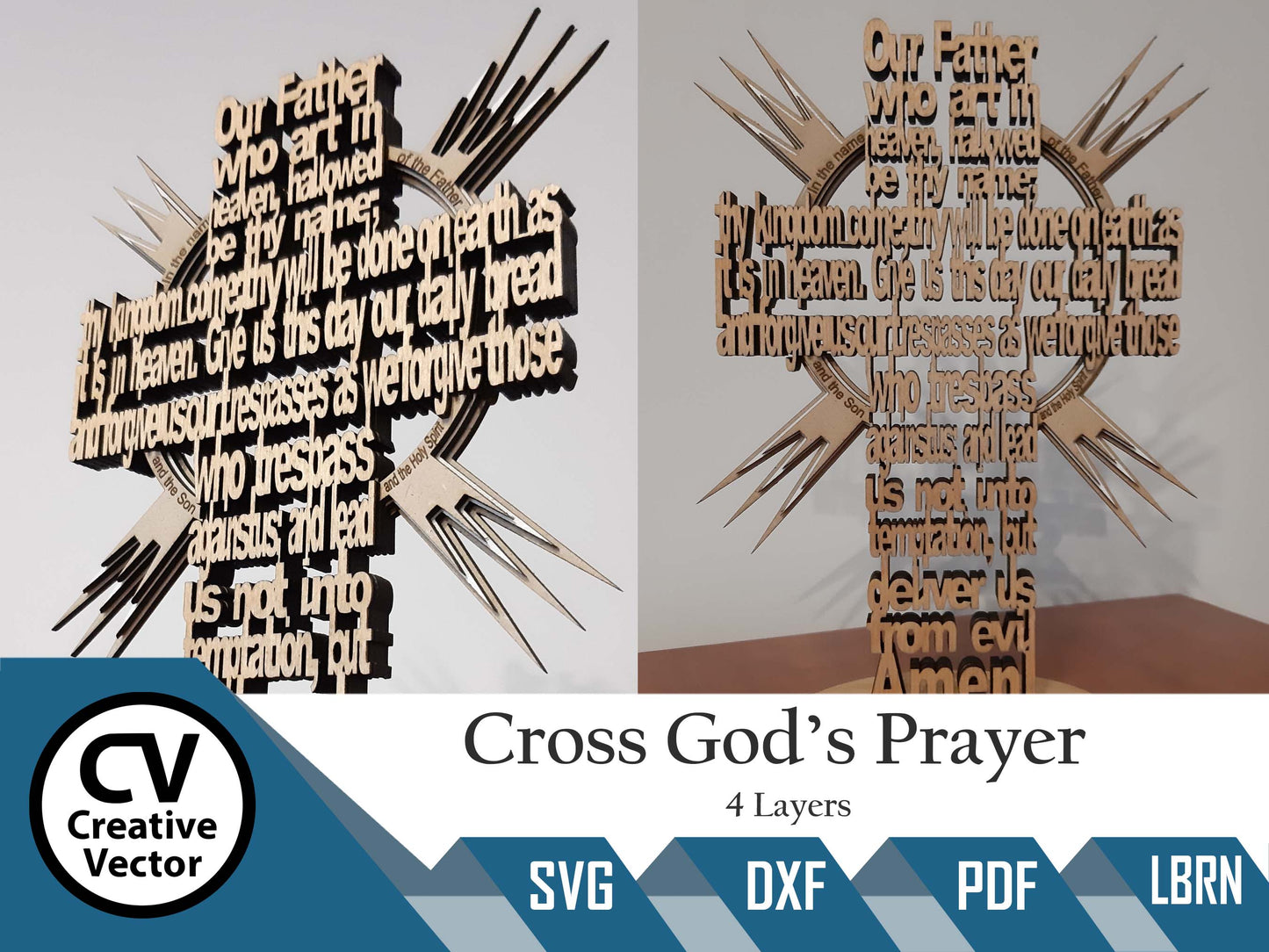Cross God's Prayer 4 Layers