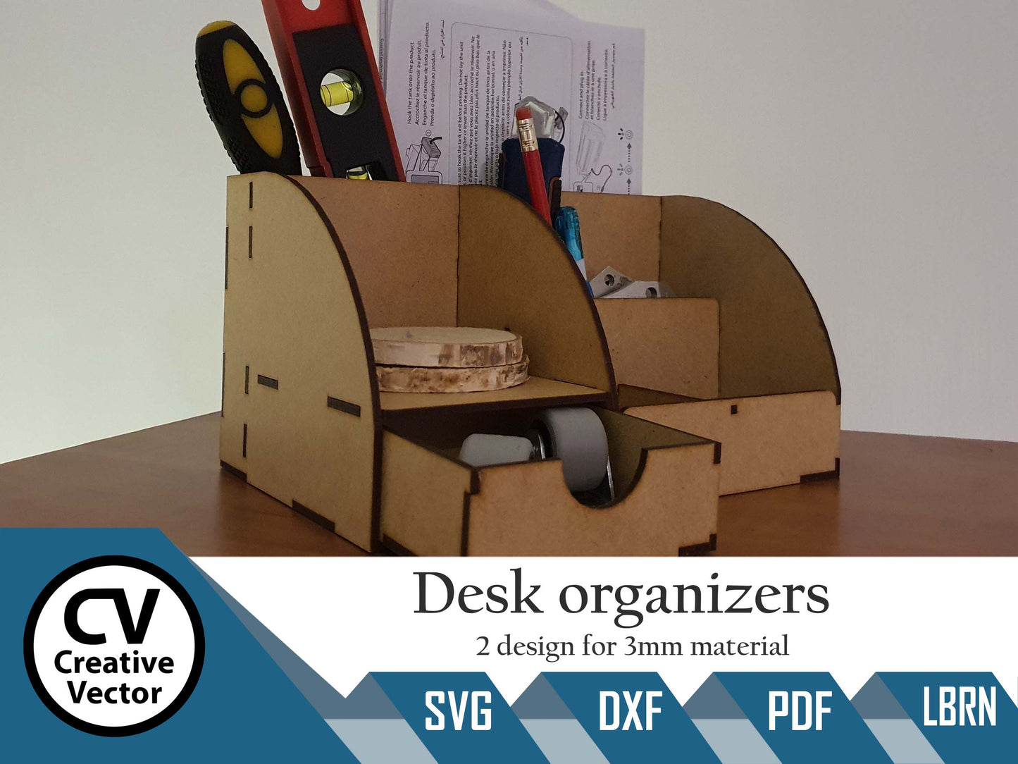 Desk organizers 2 designs