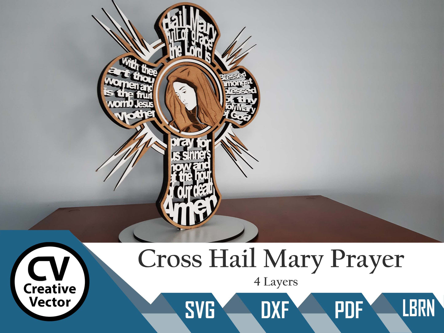 Hail Mary Cross laser files