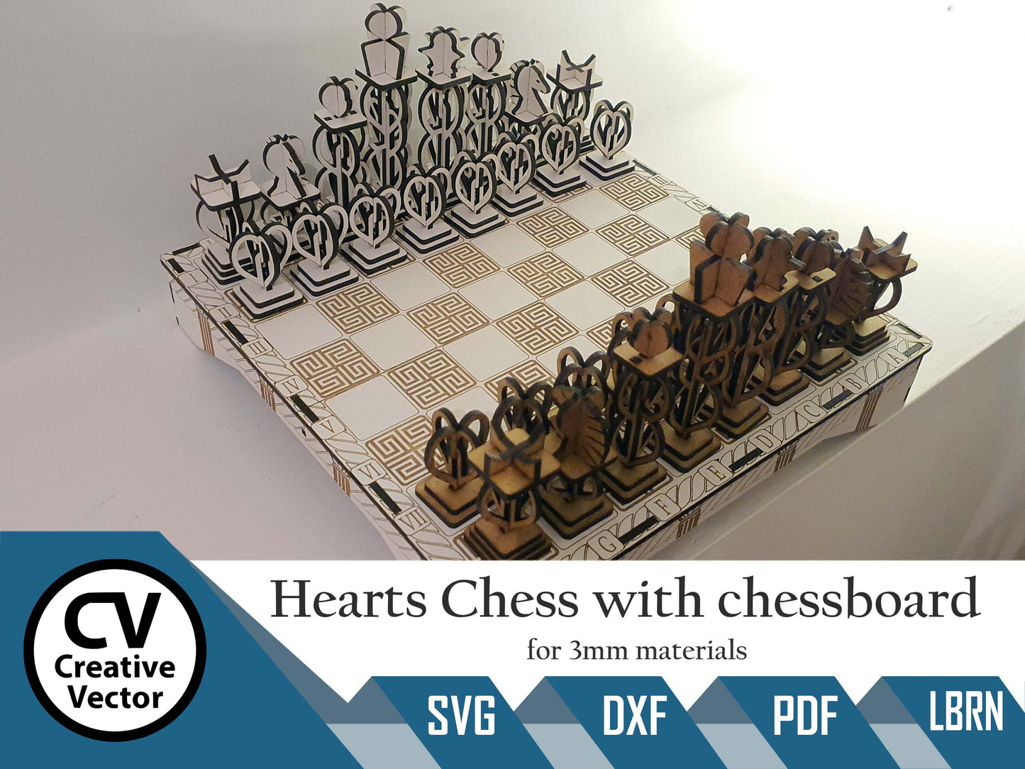 Hearts Chess with chessboard