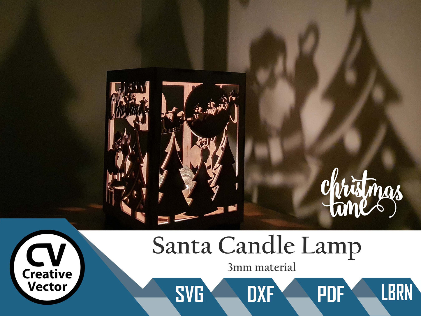 Santa Candle Lamp