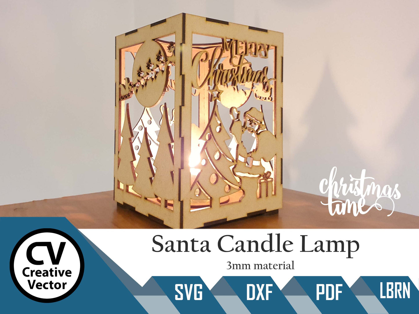 Santa Candle Lamp