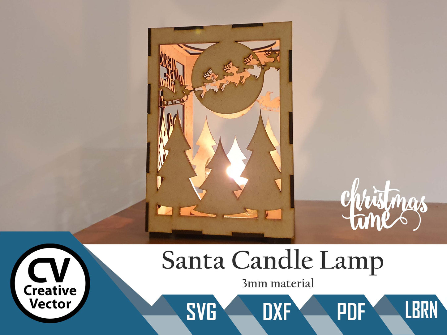 Santa Candle Lamp