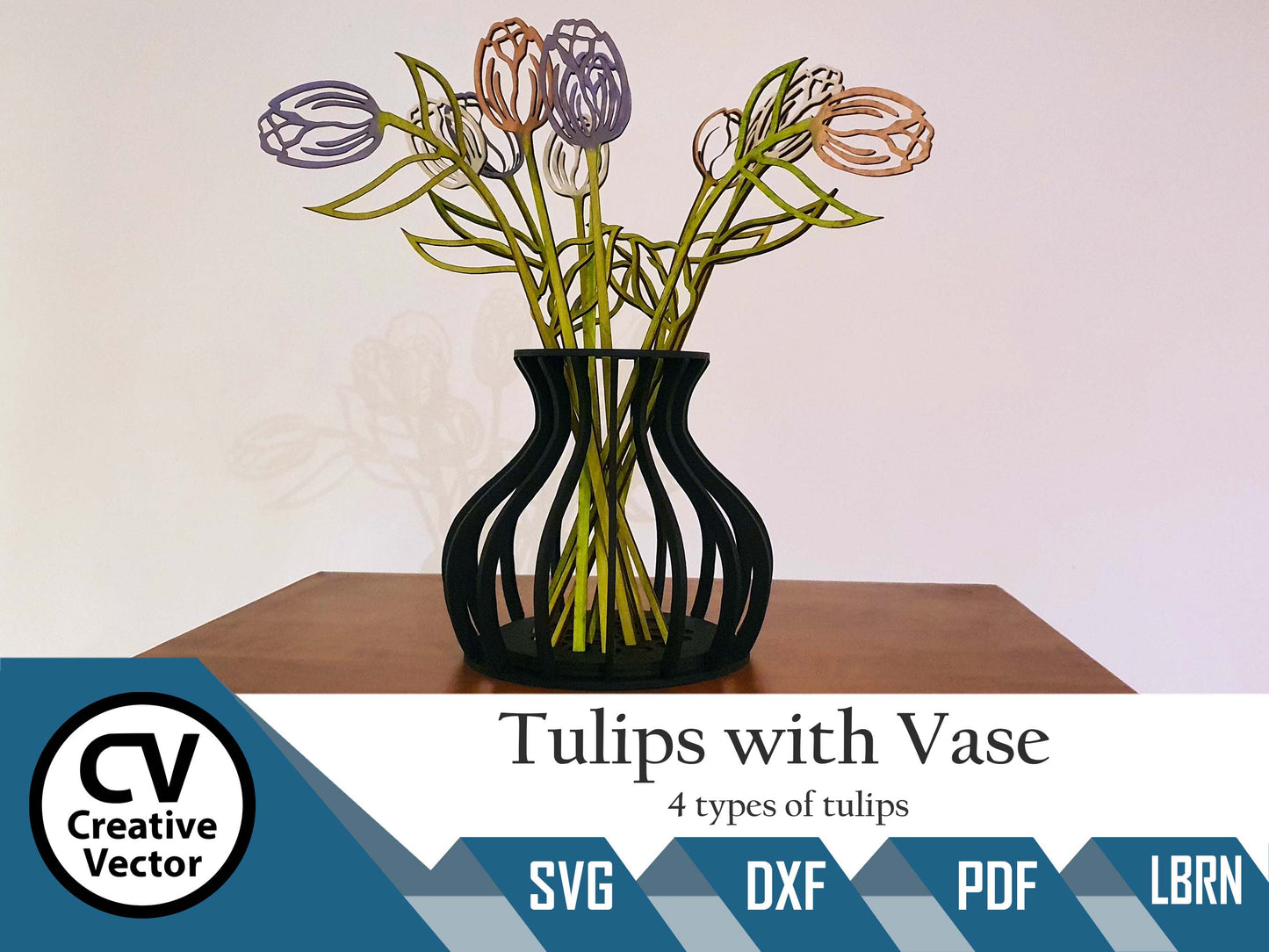 Tulips with Vase