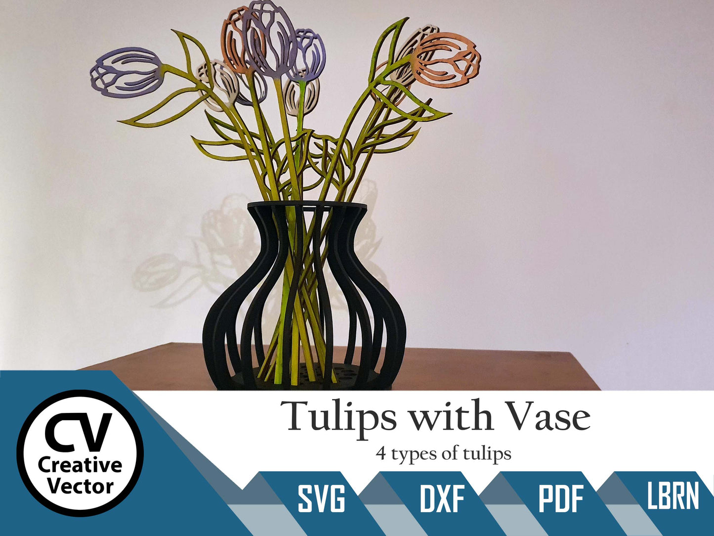 Tulips with Vase