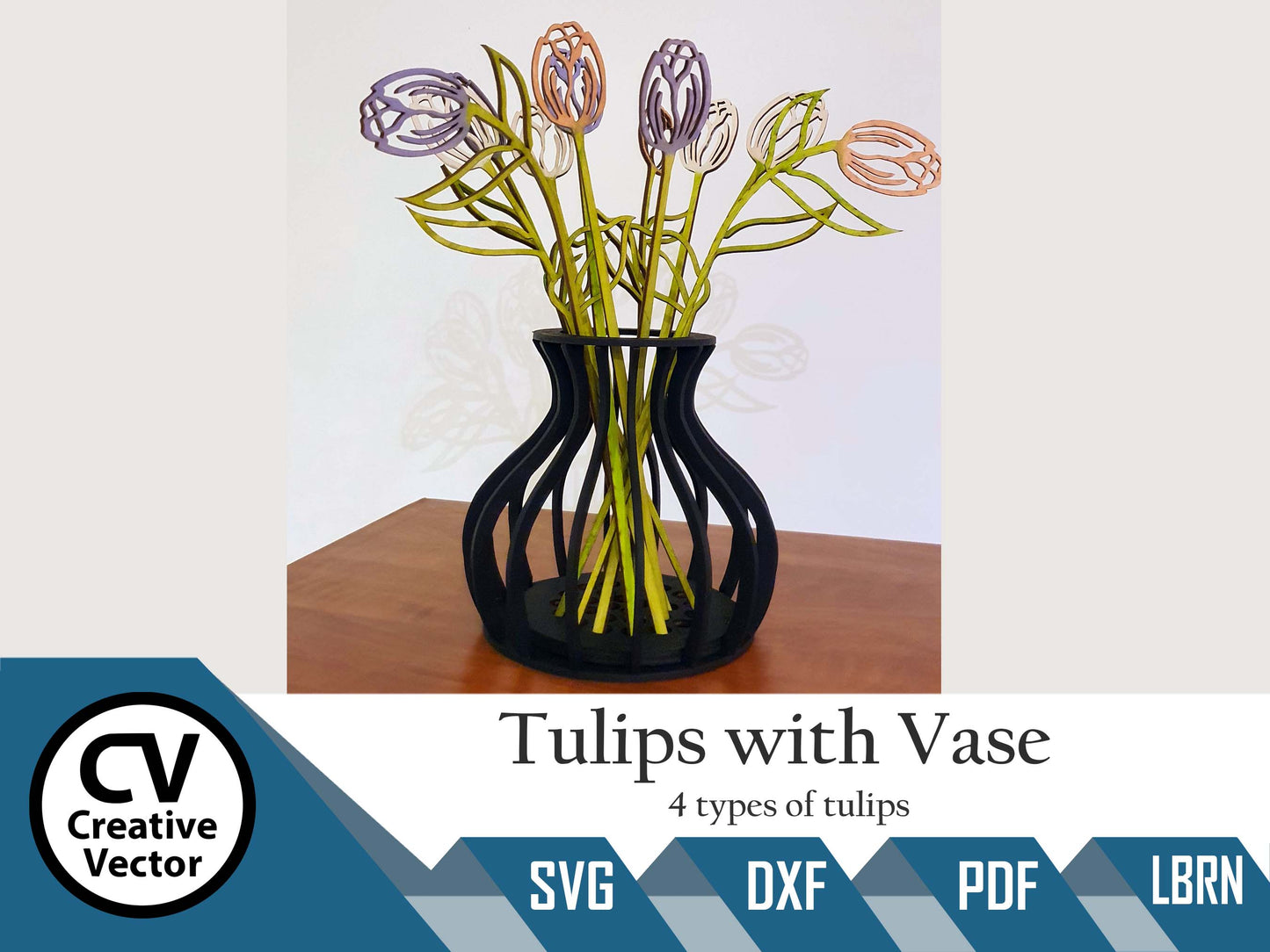 Tulips with Vase