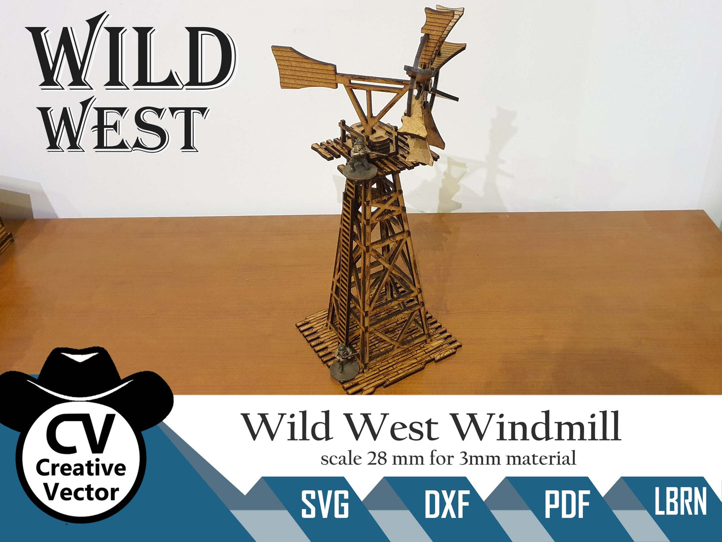 Wild West Windmill in scale 28mm for Wargamers