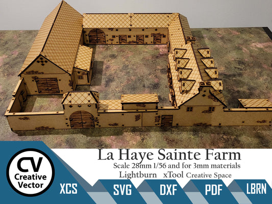 La Haye Sainte Farm Battle of Waterloo in scale 28mm