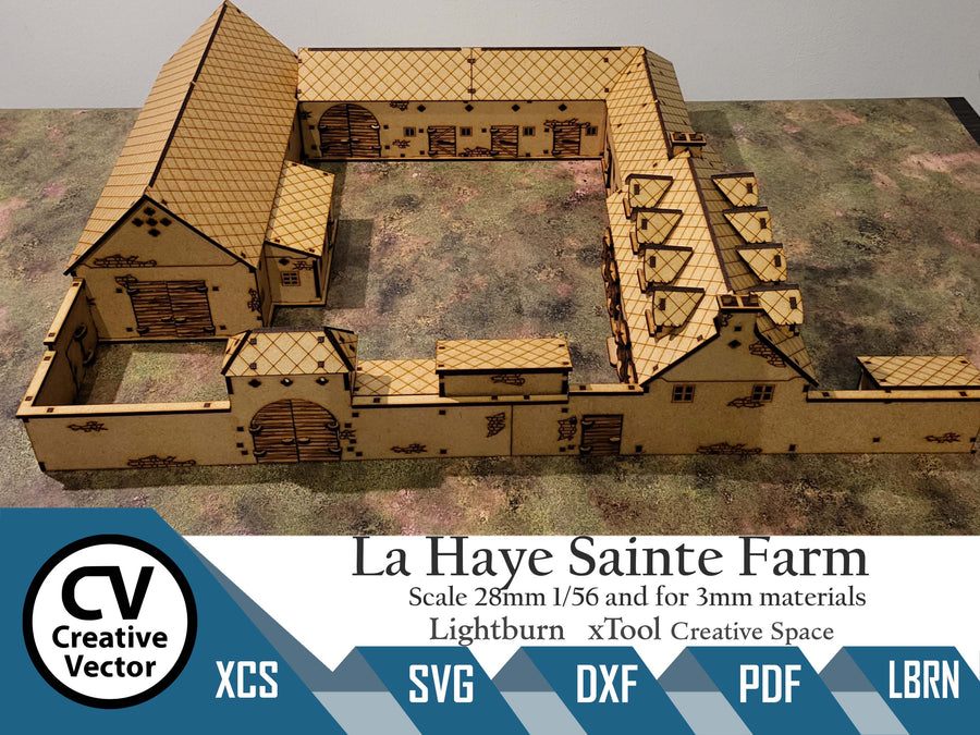 La Haye Sainte Farm Battle of Waterloo in scale 28mm