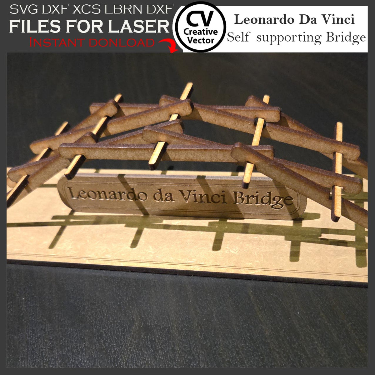 Self supporting Bridge Leonardo Da Vinci
