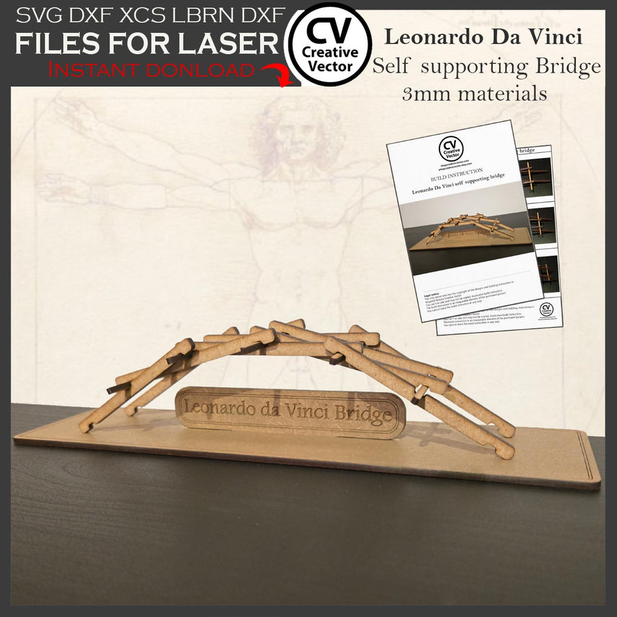 Self supporting Bridge Leonardo Da Vinci