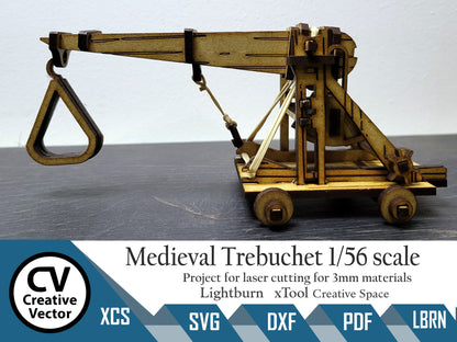 Medieval Trebuchet in scale 28 mm