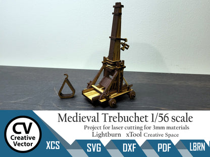 Medieval Trebuchet in scale 28 mm