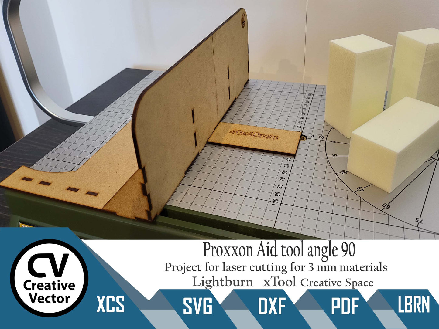 Aid tool angle 90 for Proxxon THERMOCUT 230