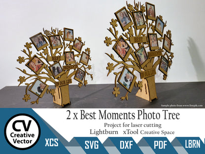 2 Projects Best Moments Photo Tree Bigger and Smaller