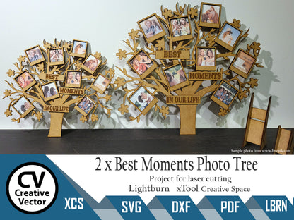 2 Projects Best Moments Photo Tree Bigger and Smaller