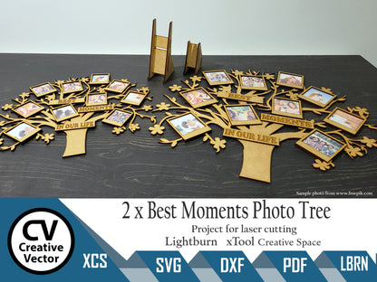 2 Projects Best Moments Photo Tree Bigger and Smaller