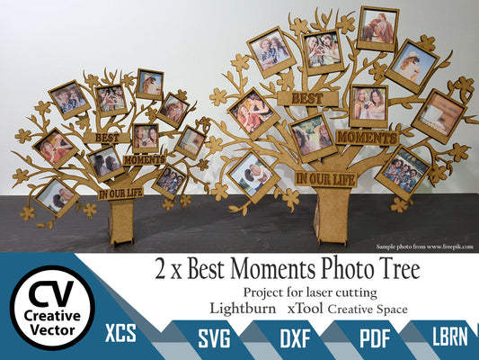 2 Projects Best Moments Photo Tree Bigger and Smaller